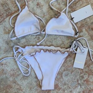 Brand New White Bikini Bottom